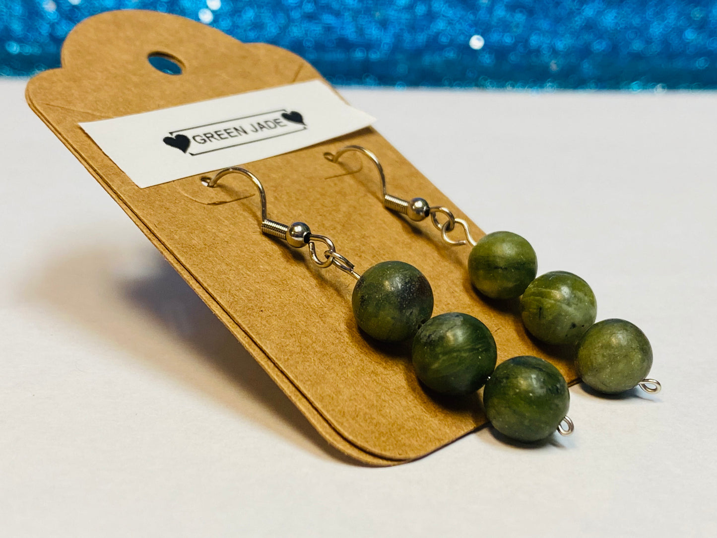Green Jade Earrings