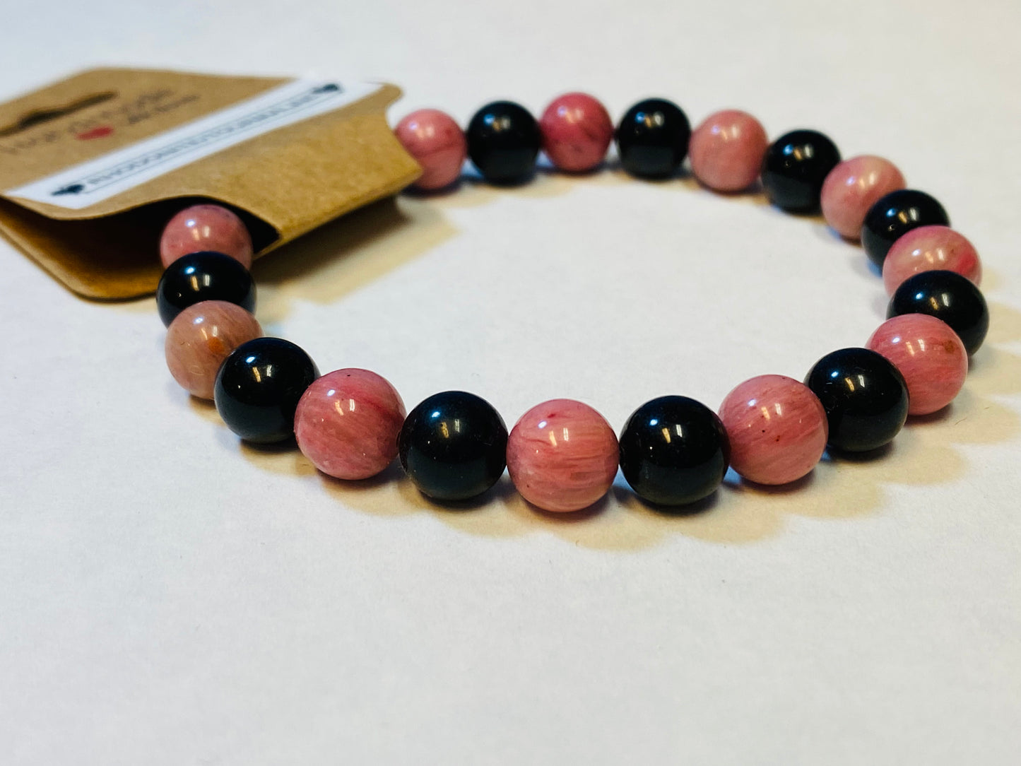 Rhodonite and Tourmaline Bracelet