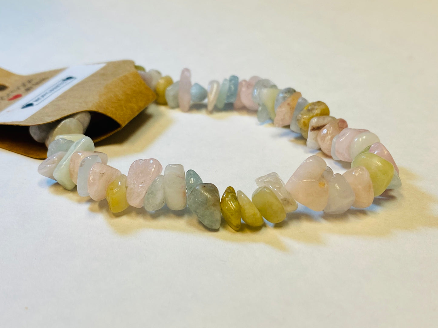 Morganite Chip Bracelet