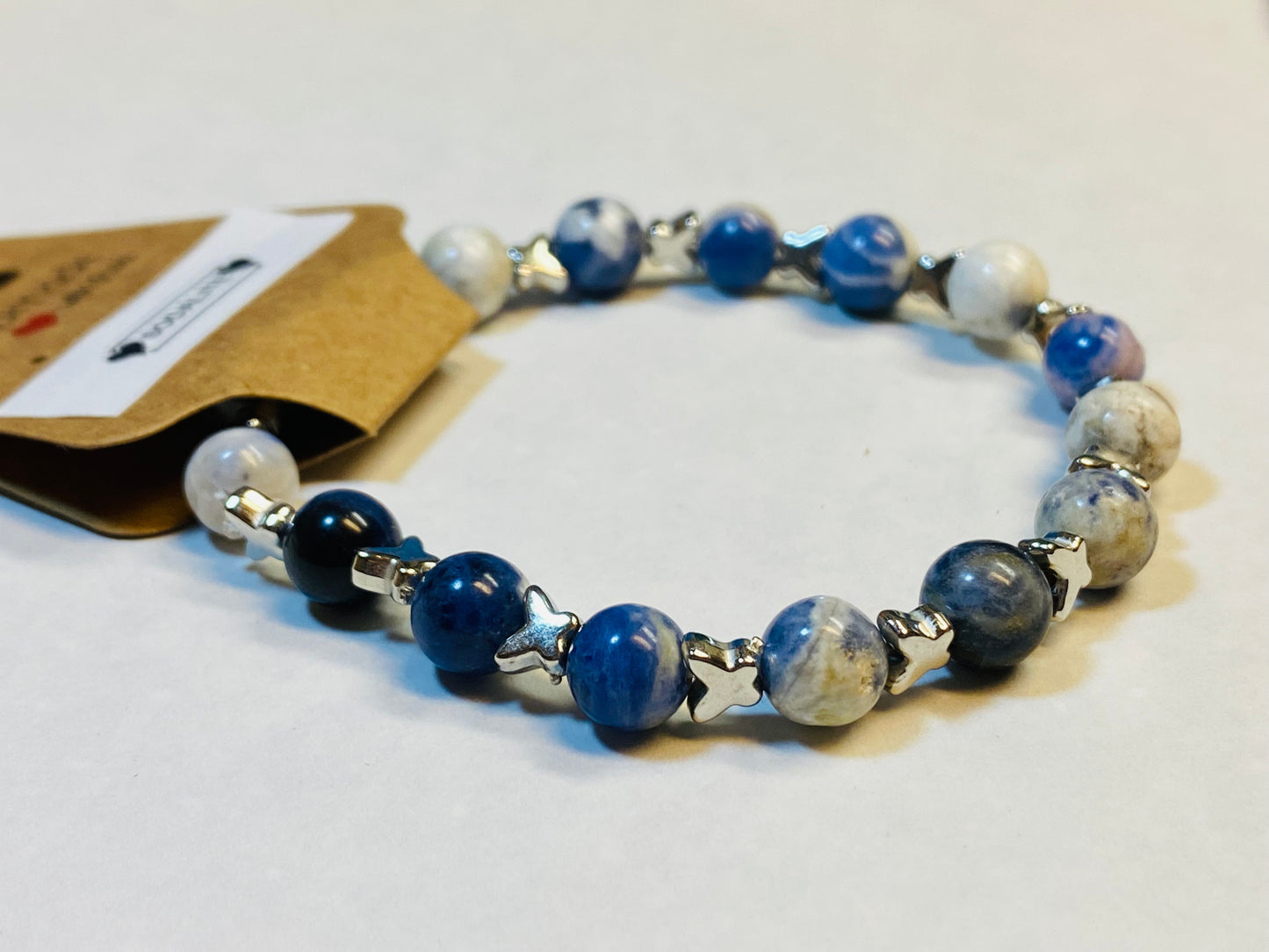 Sodalite Butterfly Bracelet