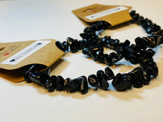 Black Tourmaline Chip Bracelet