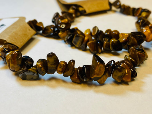 Tigers Eye Chip Bracelet