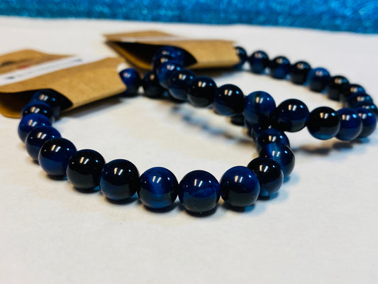 Blue Tigers Eye Bracelet
