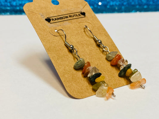Rainbow Rutile Earrings