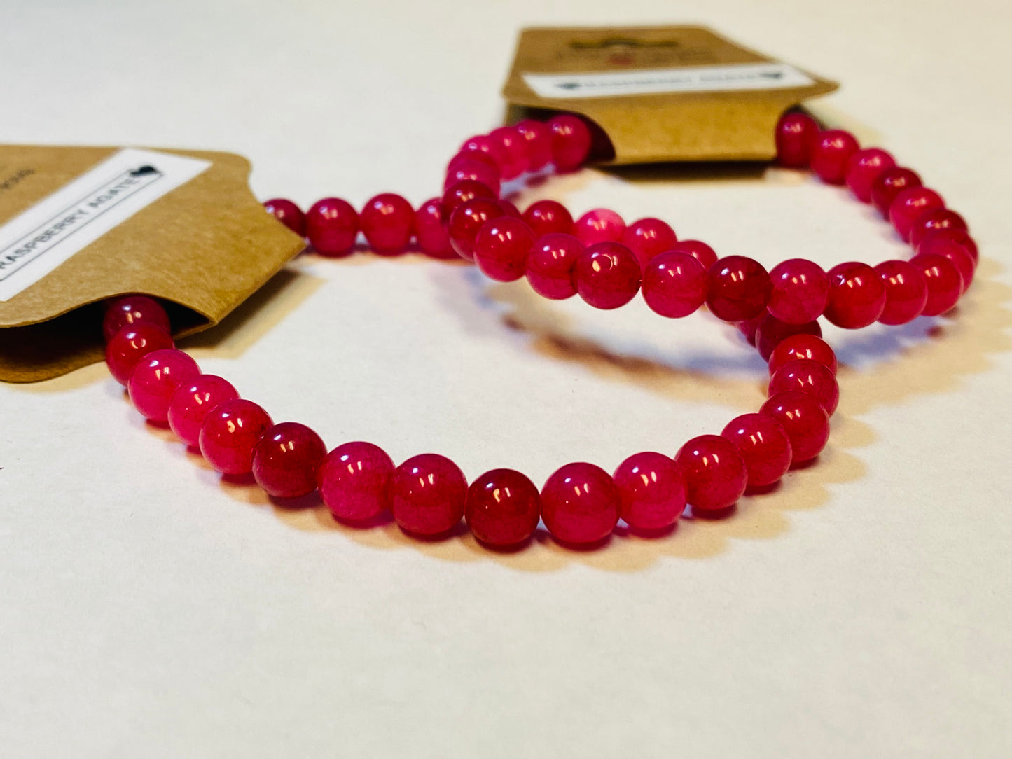 Raspberry Agate Bracelet
