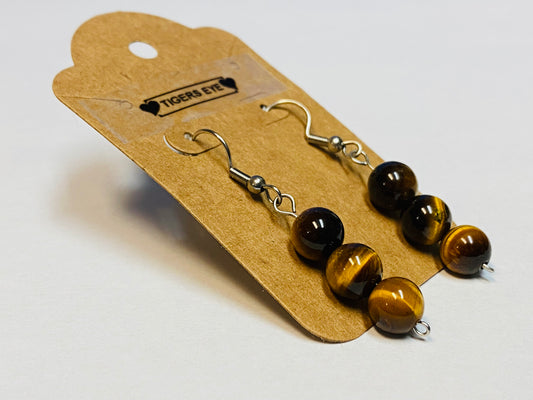 Tigers Eye Earrings