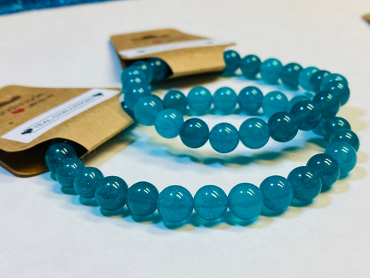 Teal Chalcedony Bracelet