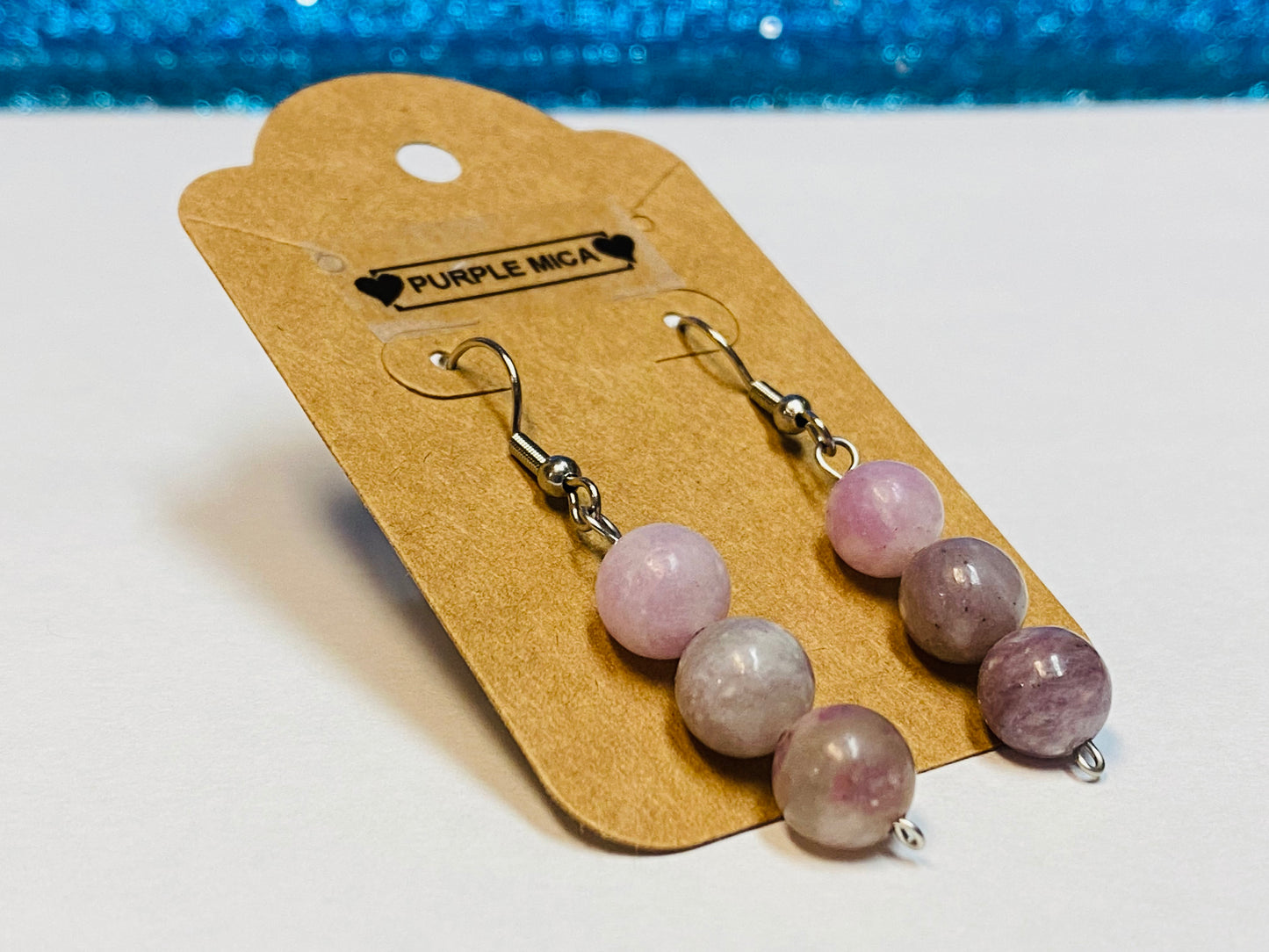 Purple Mica Earrings