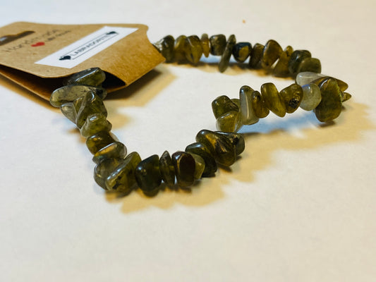 Labradorite Chip Bracelet