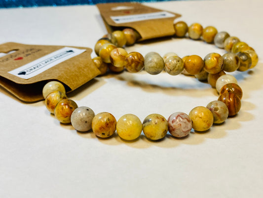 Crazy Lace Agate Bracelet