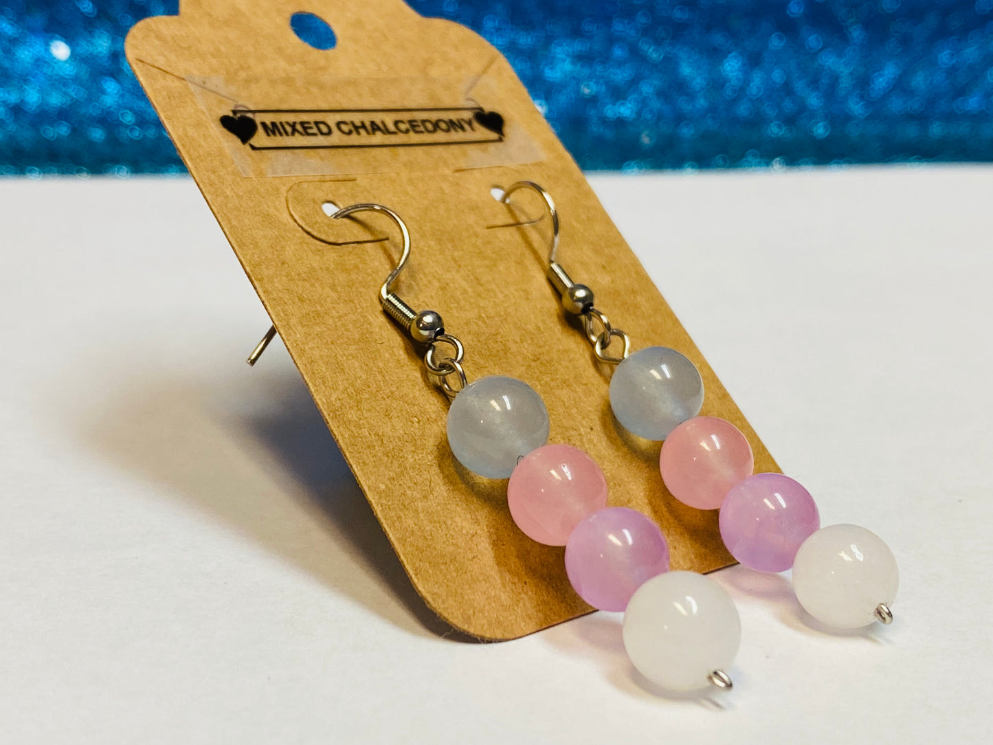 Mixed Chalcedony Earrings