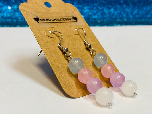Mixed Chalcedony Earrings